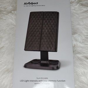 AirExpect Tri Fold LED Lighting Cosmetic Mirror